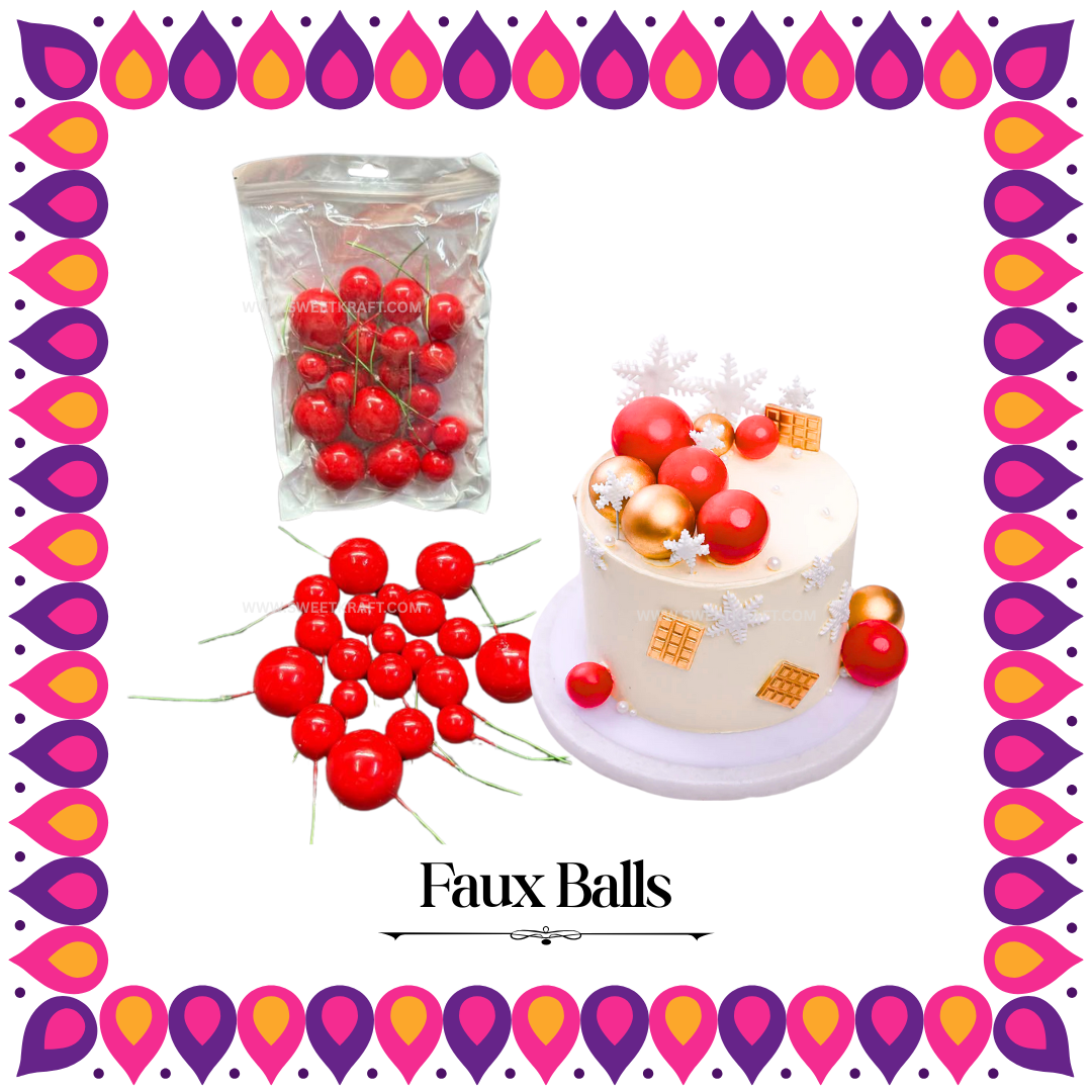 Faux Ball Cake Topper