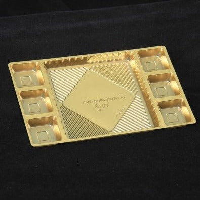 15 combo golden tray 5*3 - (Pack of 10) Sweetkraft | Baking supplies