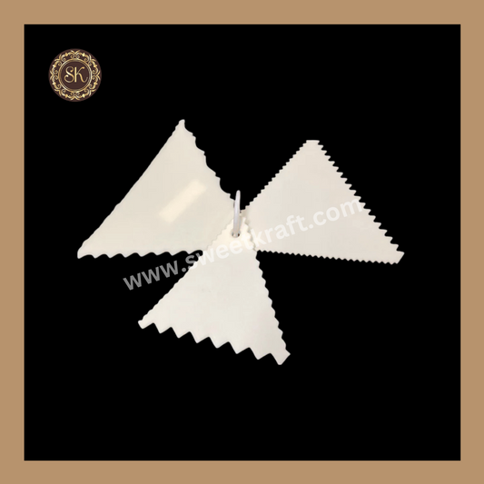 Triangle Scraper 3 in 1 | Icing Scraper | Multipurpose Baking Tools Sweetkraft | Baking supplies