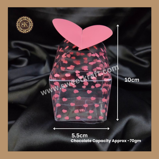 Kareena F-187 | Chocolate Box | Heart Box | Valentine's Day Box | Gifting Box | Pink Coloure - Pack Of 5 Pieces & 10 Pieces Sweetkraft | Baking supplies