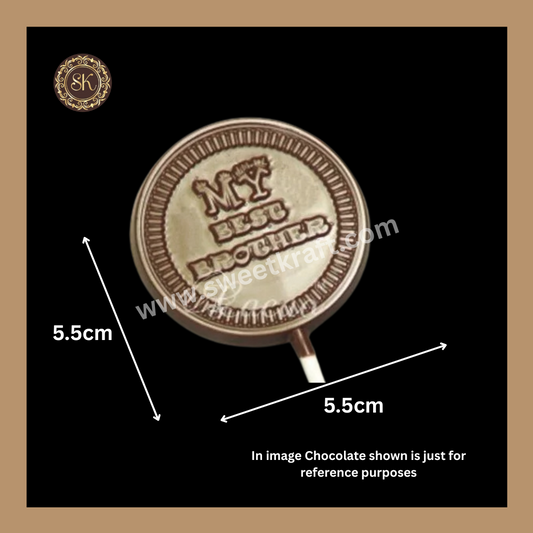 Plastic chocolate mould | Cacao | My Best Brother Mould | Raksha Bandhan Mould | Plastic molds (PM-343) Sweetkraft | Baking supplies