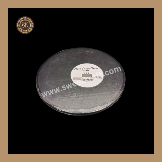 Cake Drum Board | Cake Base | Drum Board | Pastry Board | Black - 10inch (Pack of 1pc) Sweetkraft | Baking supplies