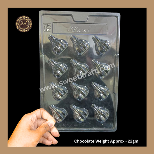 Plastic Chocolate Mould | Modak Mould | Cacao | Plastic Mould | Plastic Molds (PM-370) Sweetkraft | Baking supplies