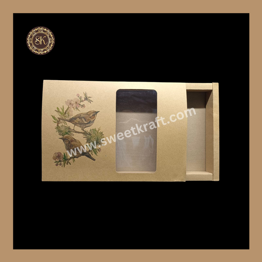 24 Eco-Nature Cavity Box | Golden Cavity Box | Chocolate Box | Gift Box - (Only Box) Sweetkraft | Baking supplies