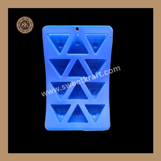 Silicon Chocolate Mould | Diwali Silicone Mould | Crackers Coin Silicone Mould | Blue | Pack Of 1pc (CSM-034)