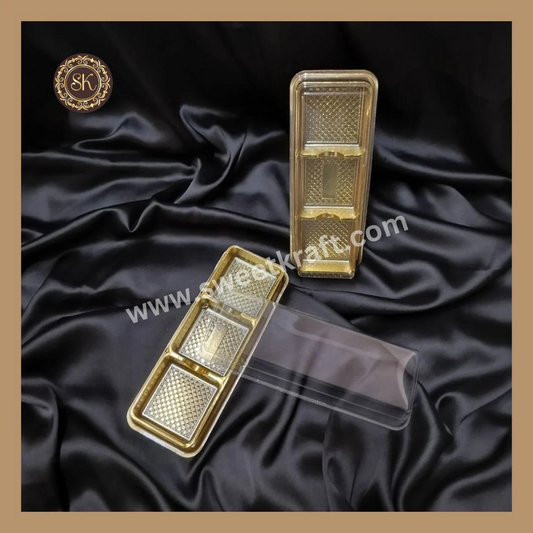 3 Brownie box G5 | Brownie Container With Lid | Brownie Box | Cake Box | Golden Colour - Pack Of 10 Pieces Sweetkraft | Baking supplies