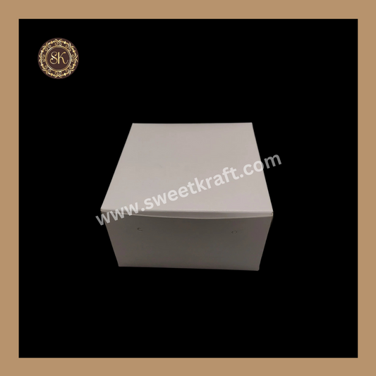 1 kg White Duplex cake Box 10*10*4" Sweetkraft | Baking supplies