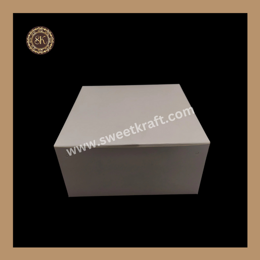 2 kg White Duplex Cake Box 14*14*4" Sweetkraft | Baking supplies