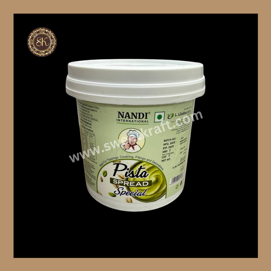 Pista Spread | Toppings | Covering | Fillings | Decorations | Nandi Brand - 1kg Sweetkraft | Baking supplies