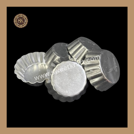Tart Mould | Aluminum Tart Mould | Cupcake Mould | Pack Of 5pcs (No.2) Sweetkraft | Baking supplies