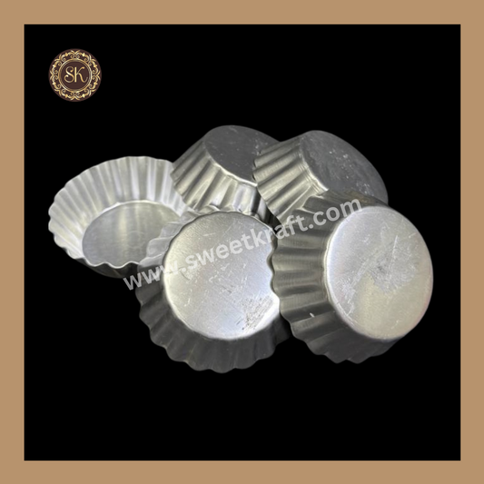 Tart Mould | Aluminum Tart Mould | Cupcake Mould | Pack Of 5pcs (No.3) Sweetkraft | Baking supplies