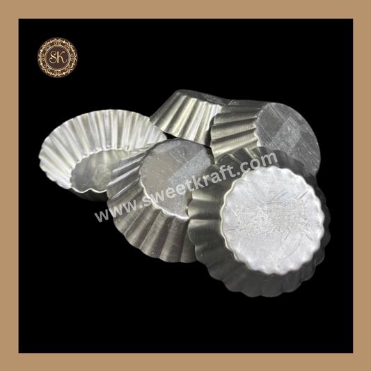 Tart Mould | Aluminum Tart Mould | Cupcake Mould | Pack Of 5pcs (No.4) Sweetkraft | Baking supplies