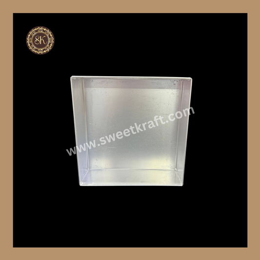 Aluminium Squar Cake Tin | Aluminium Cake Tin | Cake Tin - 8x8x2.5inch Sweetkraft | Baking supplies