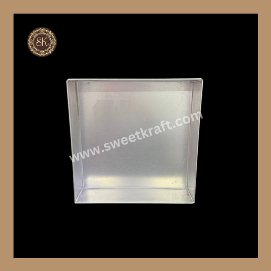Aluminium Squar Cake Tin | Aluminium Cake Tin | Cake Tin - 9x9x2.5inch Sweetkraft | Baking supplies