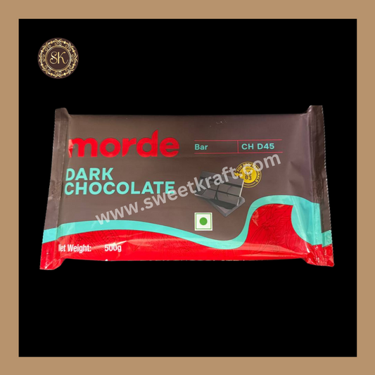 Dark Chocolate | Dark Chocolate - (CH D45) | Morde - 500gms Sweetkraft | Baking supplies