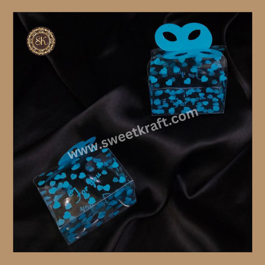 PVC Chocolate Box | Mini Chocolate Box | For You Gift Box | Blue | Kareena J-21 Sweetkraft | Baking supplies