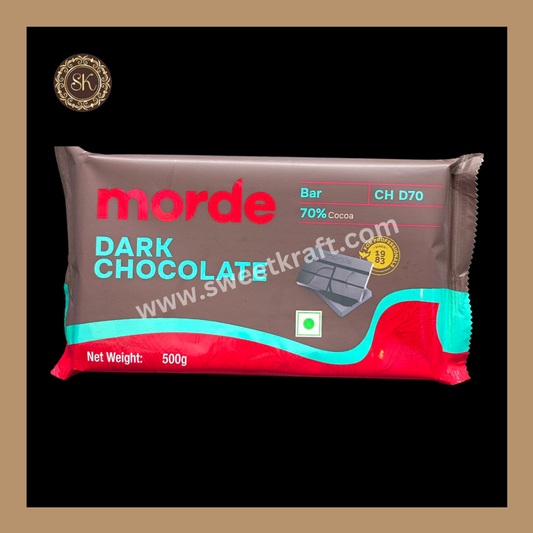 Dark chocolate 70% cocoa CH D70 | Dark Chocolate | Morde 500gms Sweetkraft | Baking supplies