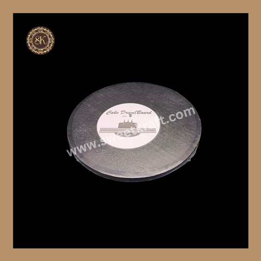 Cake Drum Board | Cake Base | Drum Board | Pastry Board | Black - 8inch (Pack of 1pc) Sweetkraft | Baking supplies