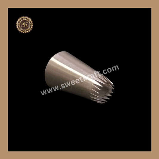 Noor-195 Icing Nozzle | Stainless Steel Nozzle | Tool | Reusable & Washable | Cake Decor Sweetkraft | Baking supplies