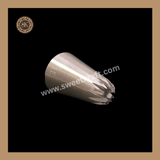 Noor-1E Icing Nozzle | Stainless Steel Nozzle | Tool | Reusable & Washable | Cake Decor Sweetkraft | Baking supplies