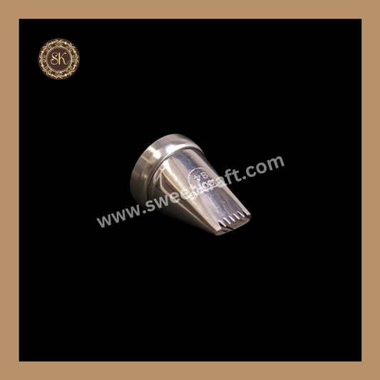 Noor-84 Icing Nozzle | Stainless Steel Nozzle | Tool | Reusable & Washable | Cake Decor Sweetkraft | Baking supplies