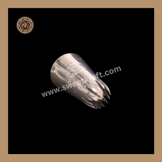 Noor-N6 Icing Nozzle | Stainless Steel Nozzle | Tool | Reusable & Washable | Cake Decor Sweetkraft | Baking supplies