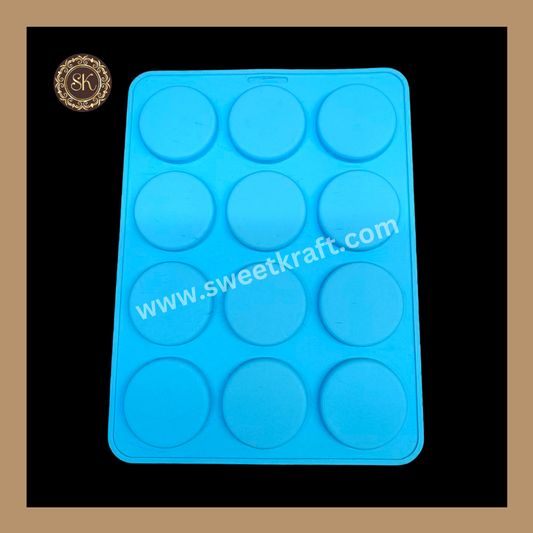 Silicon Chocolate Mould | Diwali Silicone Mould | Diya Coin Silicone Mould | Blue | Pack Of 1pc (CSM-030) Sweetkraft | Baking supplies