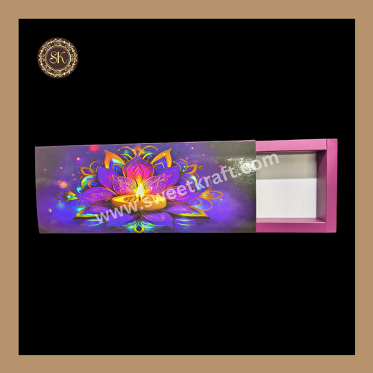 12 Cavity Diwali Box | Mithai | Happy Diwali | Golden Cavity Box | Chocolate Box | Gift Box | Multi Colour - (Only Box)