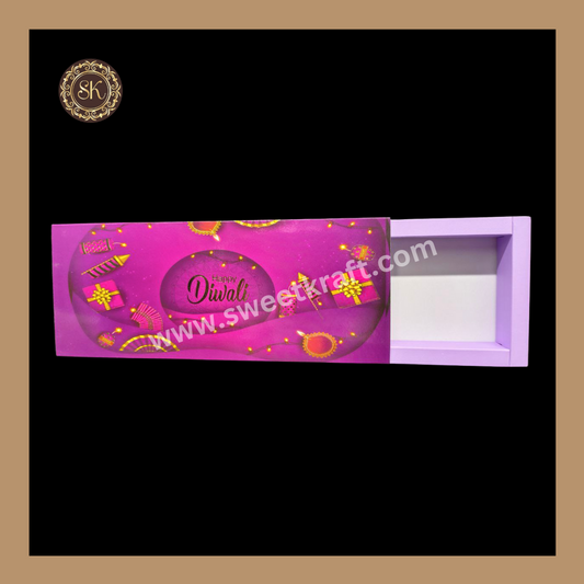 12 Cavity Diwali Box | Mithai Box | Happy Diwali | Golden Cavity Box | Chocolate Box | Gift Box | Purple Colour - (Only Box)