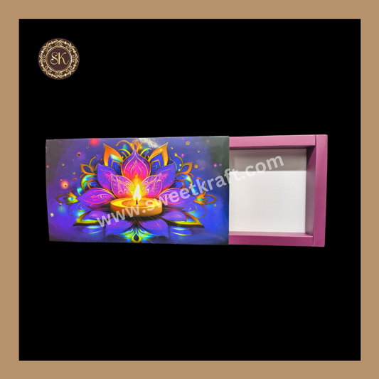 18 Cavity Diwali Box | Mithai Box | Happy Diwali | Golden Cavity Box | Chocolate Box | Gift Box | Multi Colour - (Only Box)