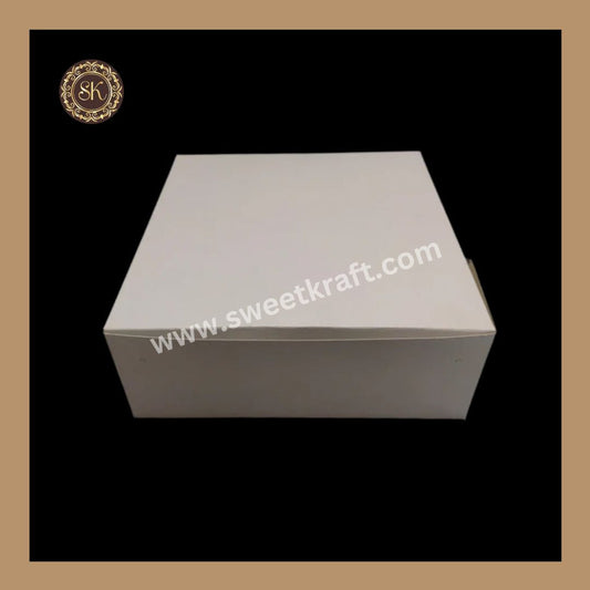 1.5kg White Duplex Cake Box 12*12*4" Sweetkraft | Baking supplies