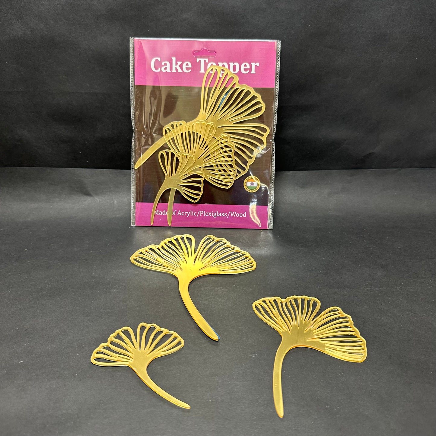 Acrylic Gingko leaves Sweetkraft | Baking supplies