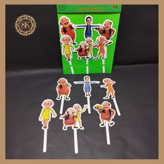 Theme Cake Toppers - 6pcs, Happy Birthday Cake Toppers | Party Cake Toppers | Shinchan Cake Toppers. Sweetkraft | Baking supplies