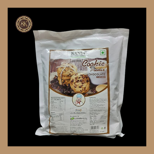 Cookie Chocolate Premix | Cookie Premix | Egg Free Cookies Chocolate Premix | Nandi - 1 Kg Sweetkraft | Baking supplies
