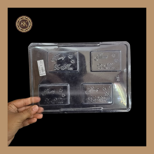 Plastic chocolate mould | Christmas Designing Chocolate Mould | Chocolate Plastic Mold | Plastic molds  (PM-154) Sweetkraft | Baking supplies