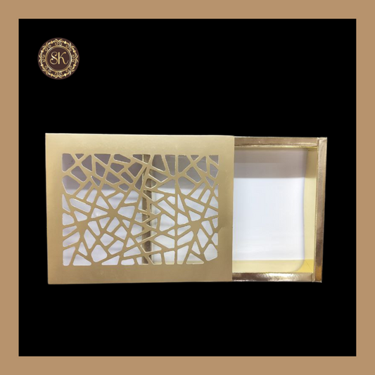 12 Cavity Laser Box | Golden Cavity Box | Chocolate Box | Gift Box - (Only Box) Sweetkraft | Baking supplies