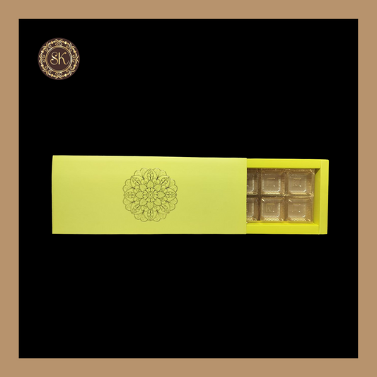 12 Cavity Pastel Box | Golden Cavity Box | Chocolate Box | Gift Box - (With Cavity & Lid Cover) Sweetkraft | Baking supplies