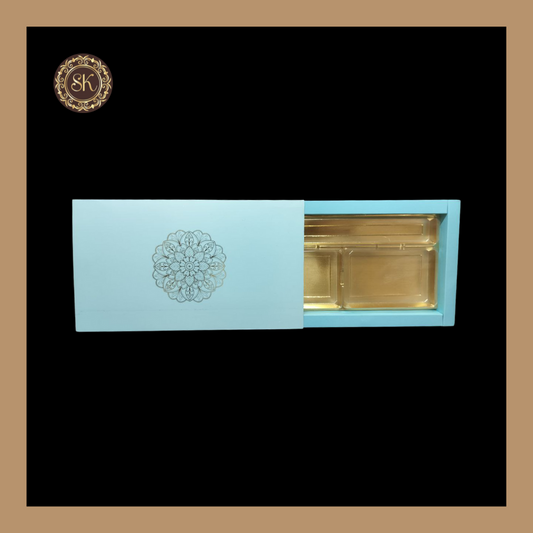 18 Pataka Pastel Box | Golden Cavity Box | Chocolate Box | Gift Box - (With Tray & Lid Cover) Sweetkraft | Baking supplies