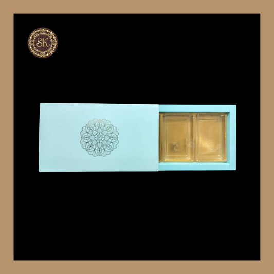 18 Partition Pastel Box | Golden Cavity Box | Chocolate Box | Gift Box - (With Tray & Lid Cover) Sweetkraft | Baking supplies