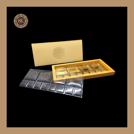 24 Cavity Pastel Box | Golden Cavity Box | Chocolate Box | Gift Box - (Only Box) Sweetkraft | Baking supplies
