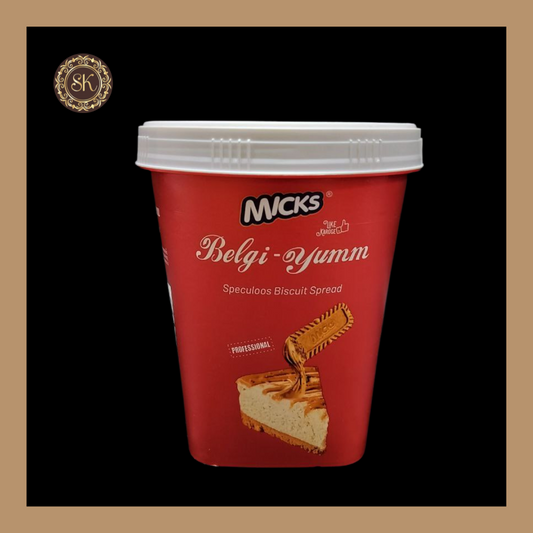Biscoff | Micks | Belgi-yumm Speculoos Biscuit Spread | Caramelised Biscuit Spread, Cinnamon Creamy Spread - (Pack of- 1kg). Sweetkraft | Baking supplies