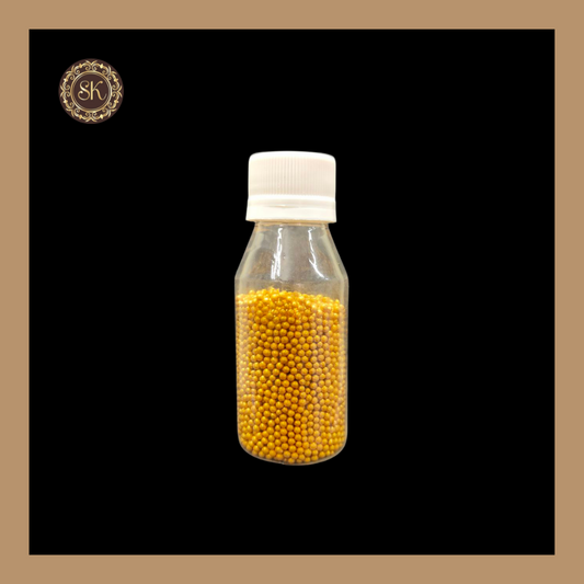 Fancy Candy | Sprinkles | Edible Cake Decoration Items | Cake Topping | Sprinkles For Cake Decoration | Golden Colour - Medium Bottle (SP - 019) Sweetkraft | Baking supplies