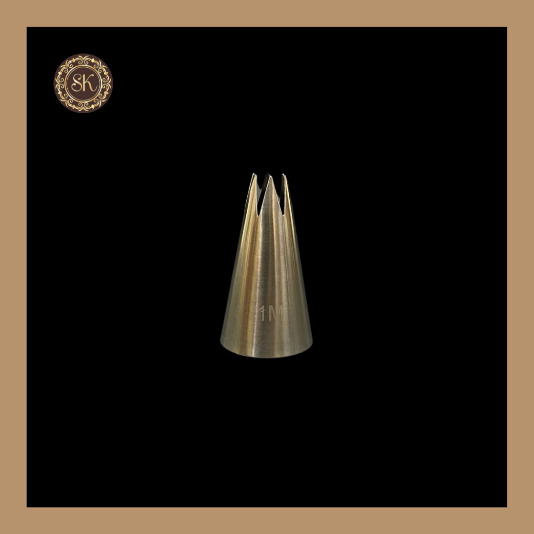 Noor-1M Icing Nozzle Steel Nozzle Tool Reusable Washable Cake Decor