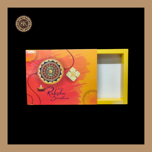12 Cavity Raksha Bandhan Box | Yellow Cavity Box | Chocolate Box | Gift Box - (Only Box) Sweetkraft | Baking supplies