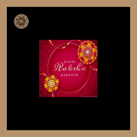 Happy Raksha Bandhan Sticker | Chocolate Cavity Stickers | Pack Of 5sheets - (RBS-013) Sweetkraft | Baking supplies