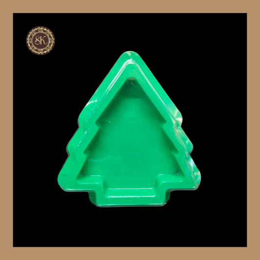 Mini Xmas Tree Chocolate Box | Green Chocolate Box | Plastic Chocolate Box | Pack of 5 Pieces & 10 Pieces Sweetkraft | Baking supplies