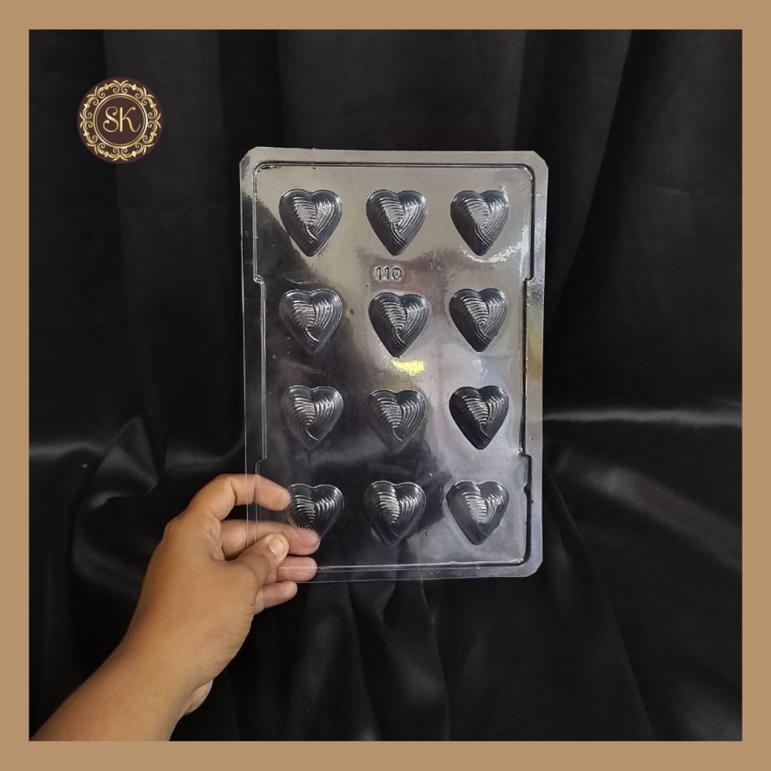 Plastic chocolate mould Heart shape Mold Valentine Plastic