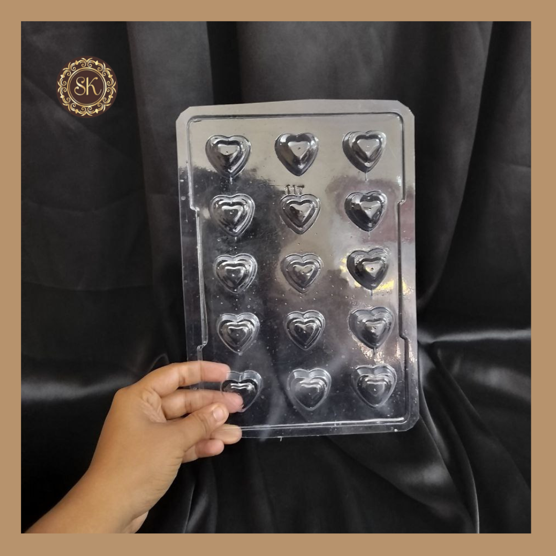 Plastic chocolate mould Heart shape Mold Valentine Plastic