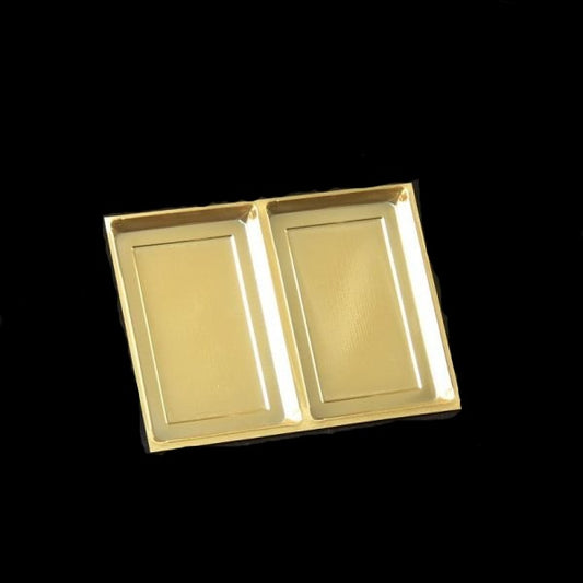 12 Partition golden tray 4*3 - Pack of 10 Sweetkraft | Baking supplies