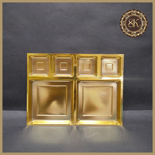 12 Dc golden tray 4*3 - (Pack of 10) Sweetkraft | Baking supplies